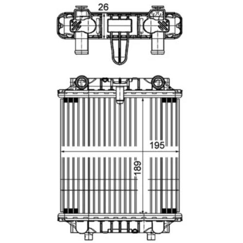 Chladič motora MAHLE CR 1202 000P