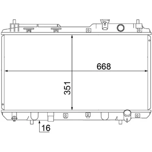 Chladič motora MAHLE CR 1457 000S