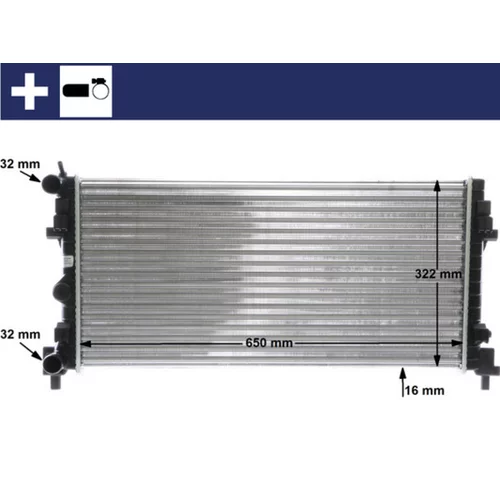 Chladič motora MAHLE CR 2081 000S - obr. 13