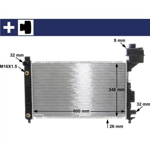 Chladič motora MAHLE CR 323 000S