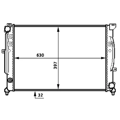 Chladič motora MAHLE CR 423 000S - obr. 1