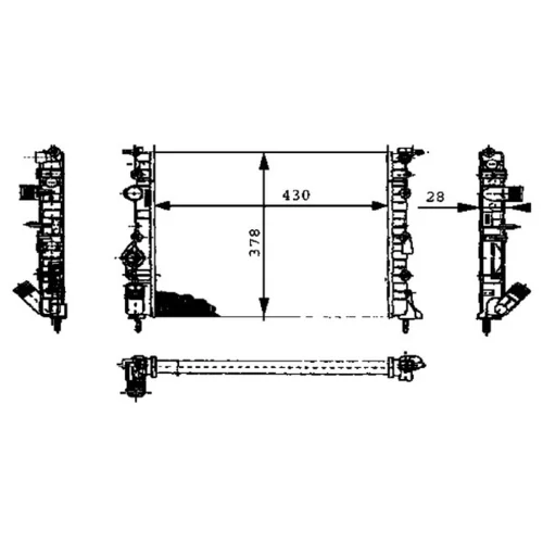 Chladič motora MAHLE CR 449 000P - obr. 1