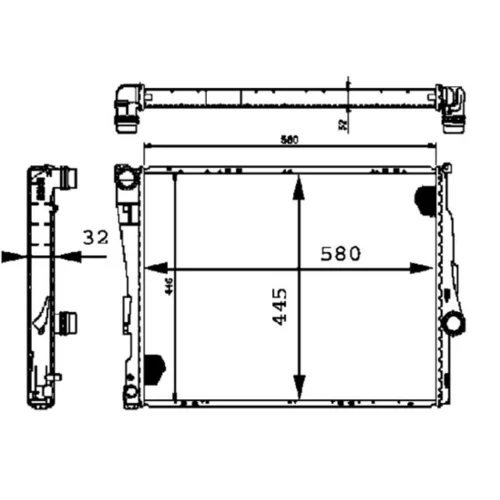 Chladič motora MAHLE CR 456 000P - obr. 1