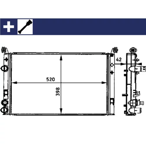 Chladič motora MAHLE CR 645 000S