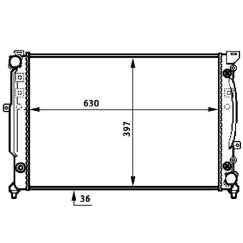 Chladič motora CR 648 000S /MAHLE/ - obr. 1