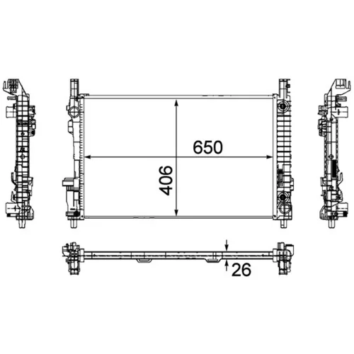 Chladič motora MAHLE CR 781 000P