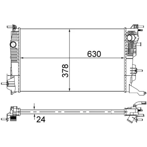 Chladič motora MAHLE CR 840 001S