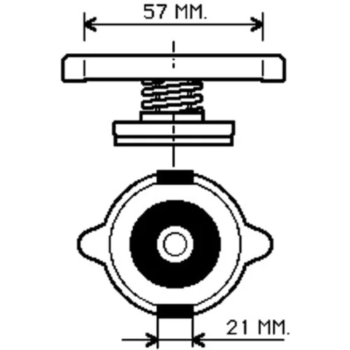 Uzáver chladiča MAHLE CRB 26 000S - obr. 1