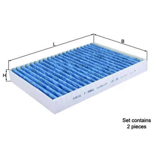 Filter vnútorného priestoru MAHLE LAO 292/S - obr. 2