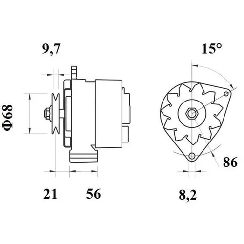 Alternátor MAHLE MG 187 - obr. 1