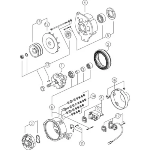 Alternátor MAHLE MG 303 - obr. 3