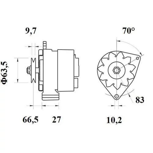 Alternátor MAHLE MG 374 - obr. 4