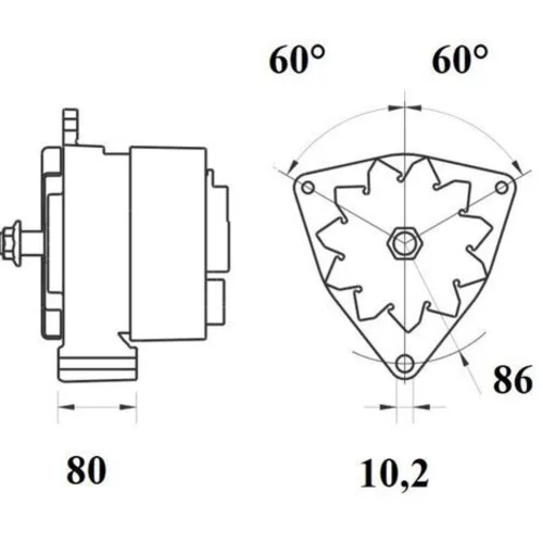 Alternátor MAHLE MG 658 - obr. 4