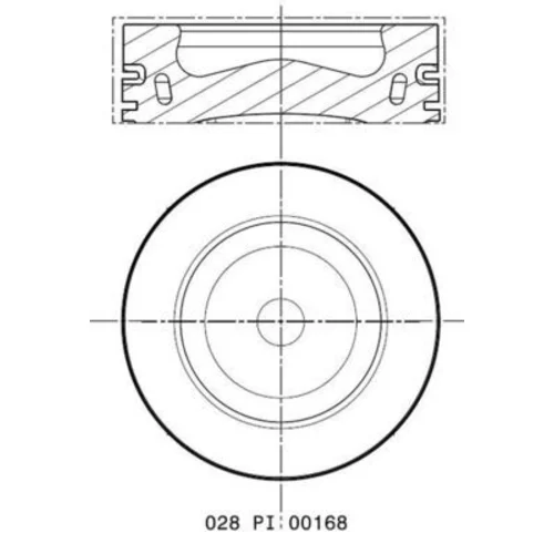 Piest MAHLE 028 PI 00168 000 - obr. 1