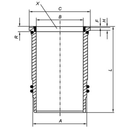 Vložka valcov MAHLE 227 LW 00111 000 - obr. 1