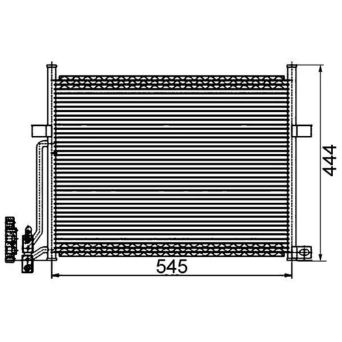 Kondenzátor klimatizácie MAHLE AC 234 002S - obr. 1