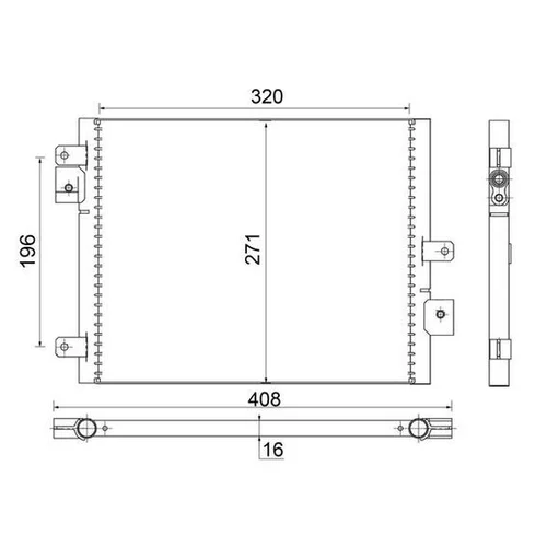 Kondenzátor klimatizácie MAHLE AC 354 000S - obr. 1