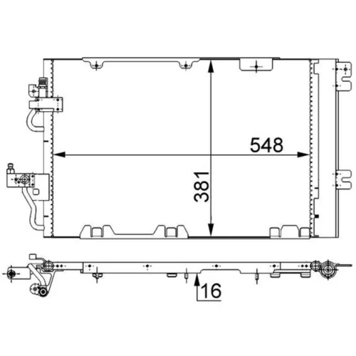 Kondenzátor klimatizácie MAHLE AC 375 000S - obr. 1