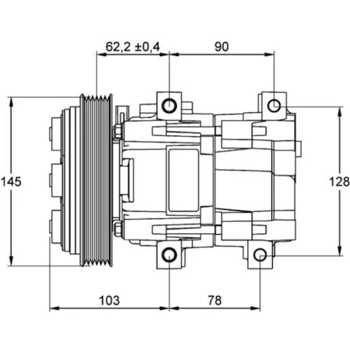 Kompresor klimatizácie MAHLE ACP 843 000P - obr. 1