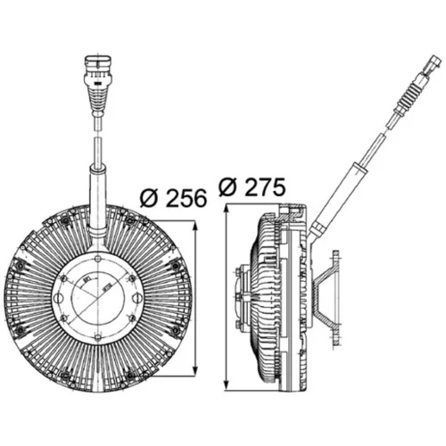 Spojka ventilátora chladenia MAHLE CFC 97 000P - obr. 1