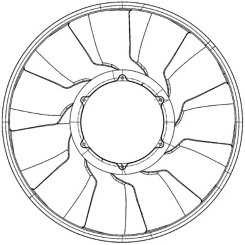 Koleso ventilátora chladenia motora MAHLE CFW 81 000P