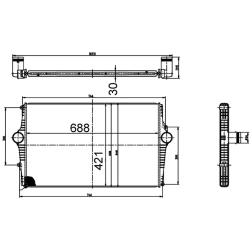 Chladič plniaceho vzduchu MAHLE CI 518 000S - obr. 1