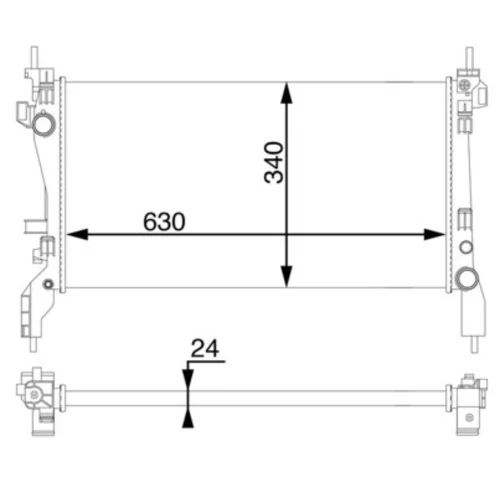 Chladič motora MAHLE CR 1122 000S