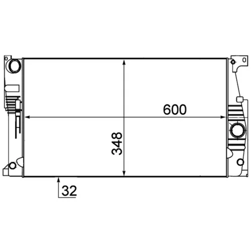 Chladič motora MAHLE CR 1909 000P - obr. 1