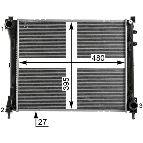 Chladič motora MAHLE CR 2012 000P - obr. 13