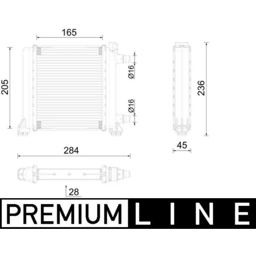 Chladič motora MAHLE CR 2596 000P