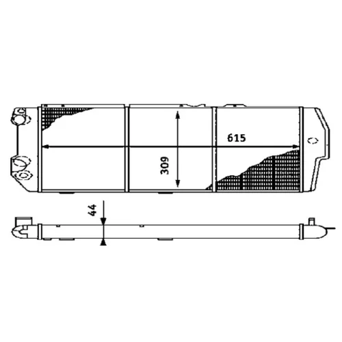 Chladič motora MAHLE CR 404 000S