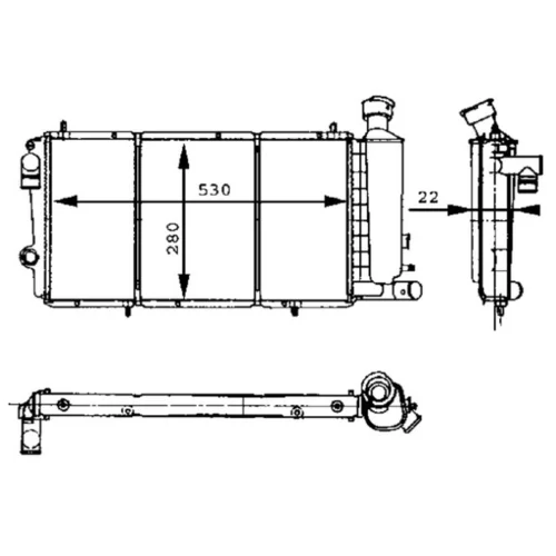 Chladič motora MAHLE CR 429 000S - obr. 1