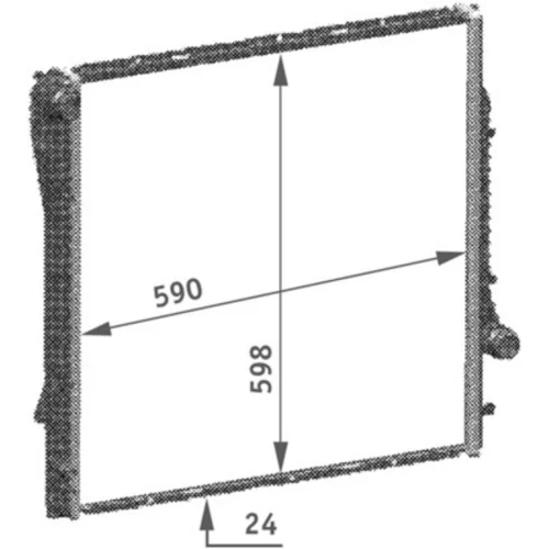 Chladič motora MAHLE CR 567 000P