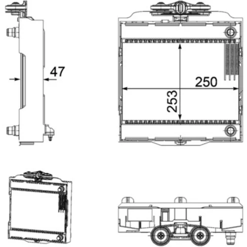 Chladič motora MAHLE CR 923 000P