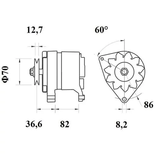 Alternátor MAHLE MG 348 - obr. 1