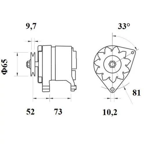 Alternátor MAHLE MG 536 - obr. 1