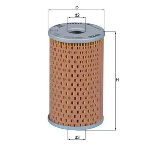 Olejový filter MAHLE OX 42 - obr. 2