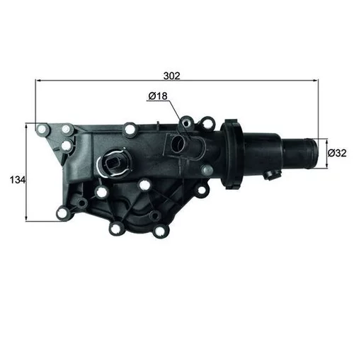 Termostat chladenia MAHLE TH 59 83 - obr. 1