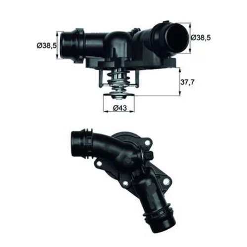 Termostat chladenia MAHLE TM 13 97 - obr. 2