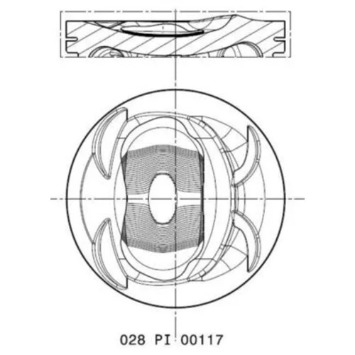 Piest MAHLE 028 PI 00117 000 - obr. 1