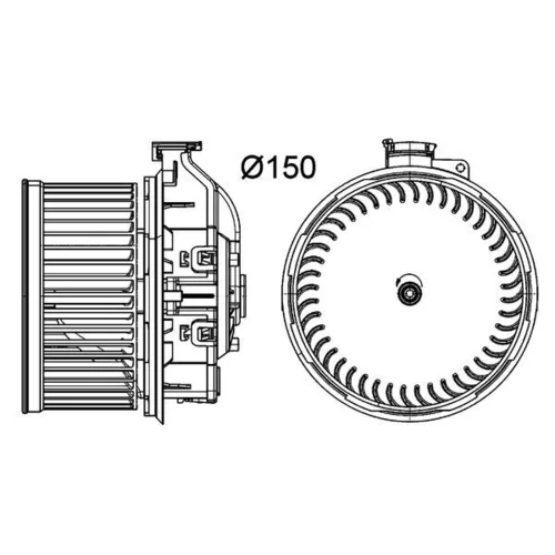 Vnútorný ventilátor MAHLE AB 259 000P