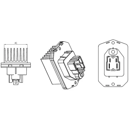 Regulator, ventilator vnutorneho priestoru MAHLE ABR 76 000S - obr. 1