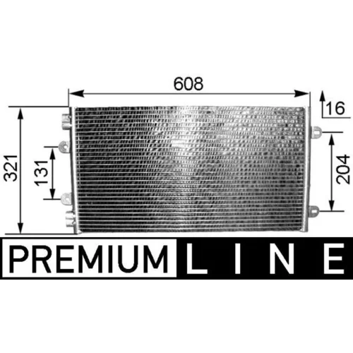 Kondenzátor klimatizácie MAHLE AC 236 000P