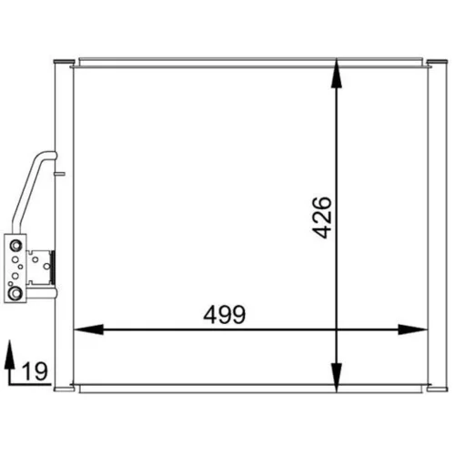 Kondenzátor klimatizácie MAHLE AC 277 000S - obr. 1