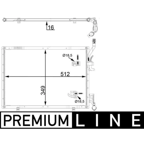 Kondenzátor klimatizácie MAHLE AC 31 000P