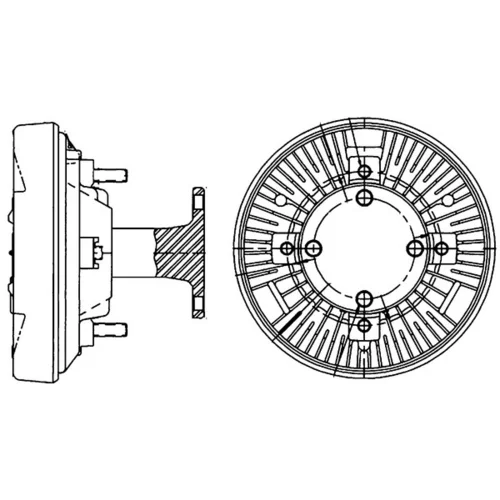 Spojka ventilátora chladenia MAHLE CFC 204 000P