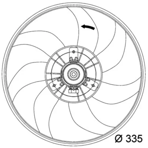 Ventilátor chladenia motora MAHLE CFF 120 000P - obr. 1