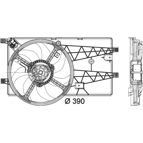 Ventilátor chladenia motora MAHLE CFF 179 000P - obr. 1