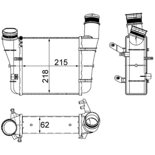 Chladič plniaceho vzduchu MAHLE CI 336 000S - obr. 1