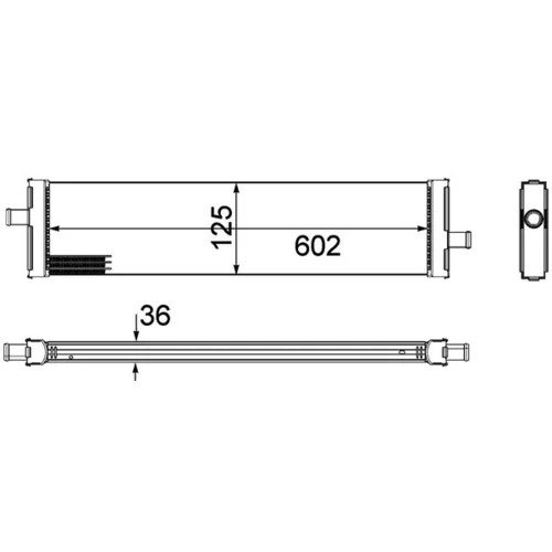 Chladič motora MAHLE CR 1185 000P